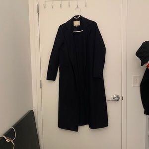 Maje long wool coat size 36